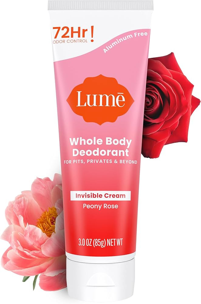 Lume Whole Body Deodorant - Invisible Cream Tube - 72 Hour Odor Control - Aluminum Free, Baking S... | Amazon (US)