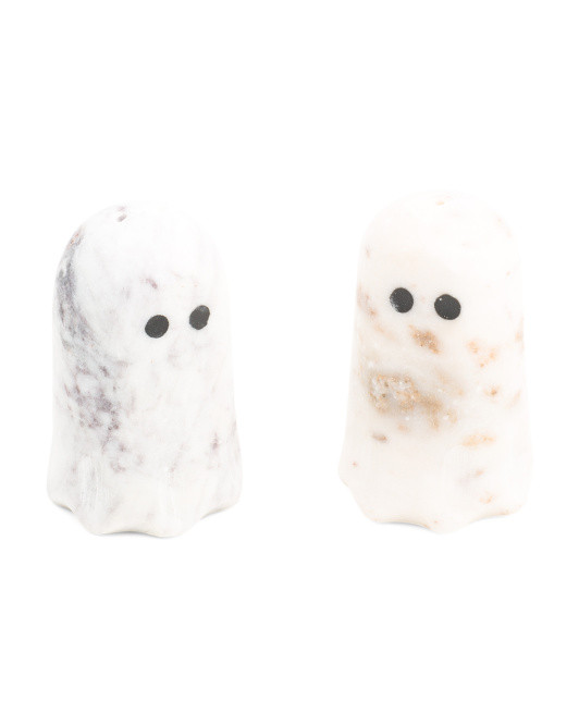 2pc Marble Ghost Salt And Pepper Shaker Set | Halloween | Marshalls | Marshalls