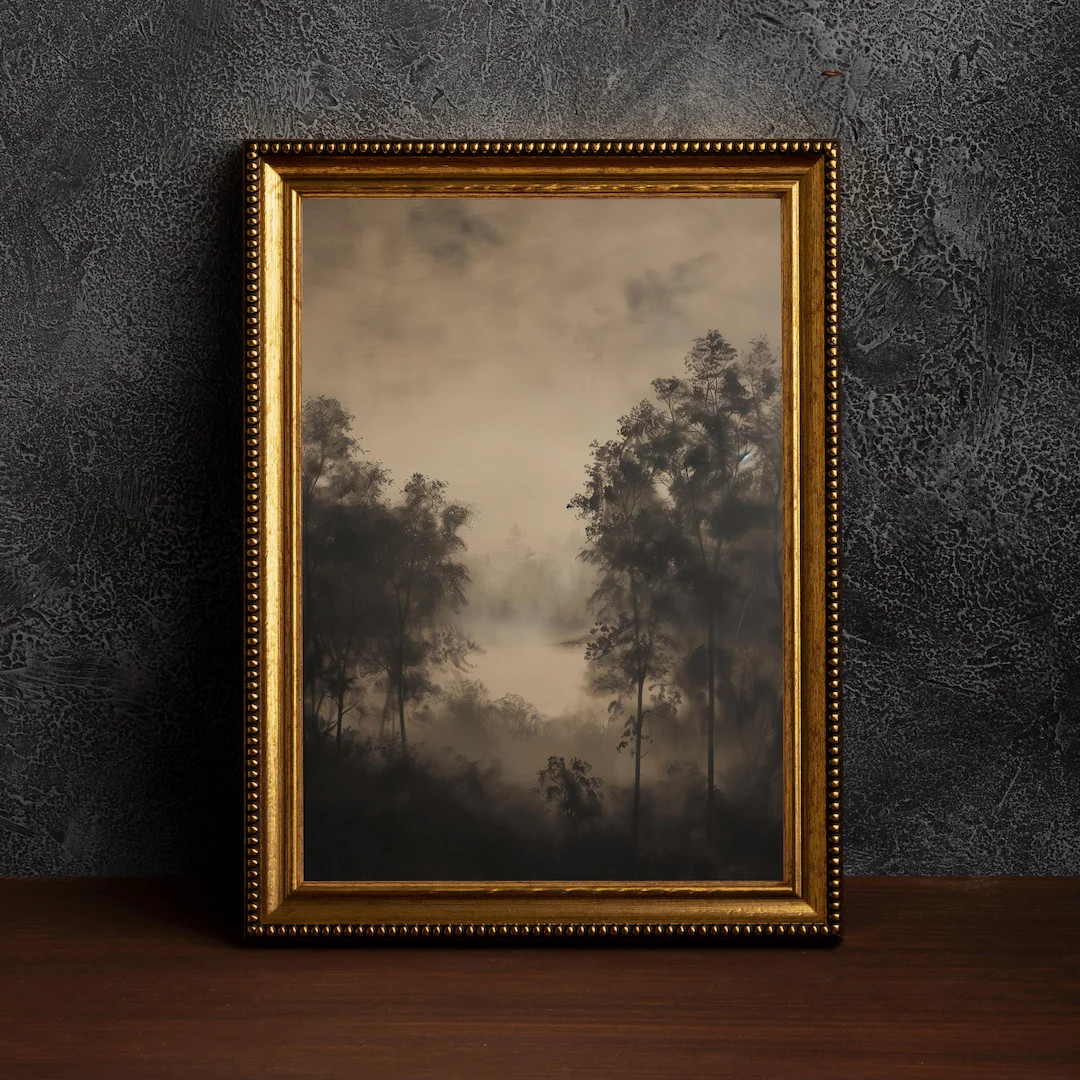 Antique Moody Charcoal Tree,vintage Art Print,tree Sketch,moody Farmhouse,moody Dark Academia,vin... | Etsy (US)