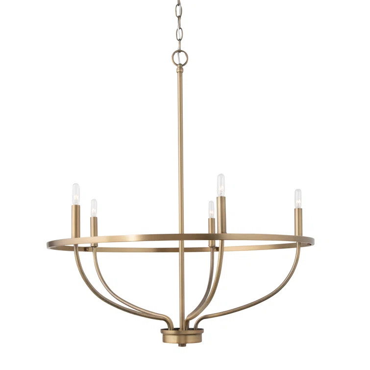 Babson Candle Style Wagon Wheel Chandelier | Wayfair North America