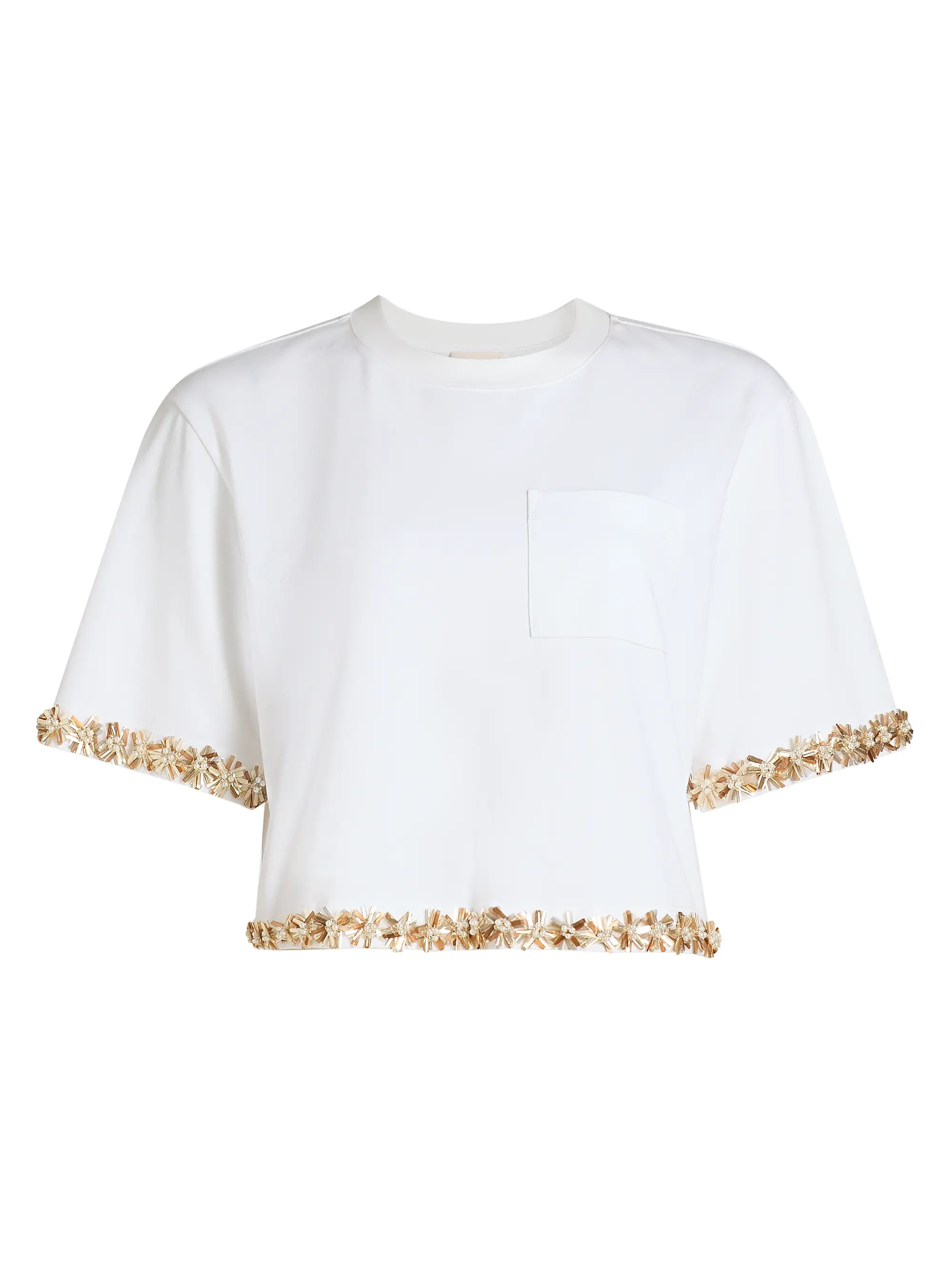 Asa Sunflare Floral Crop Top | Saks Fifth Avenue