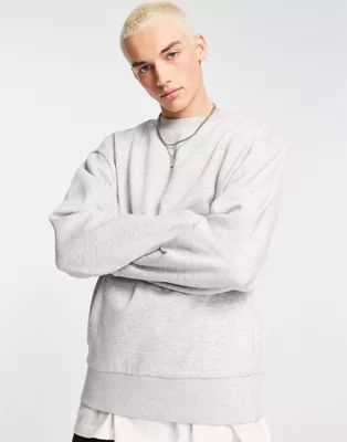 COLLUSION sweatshirt in gray marl | ASOS (Global)