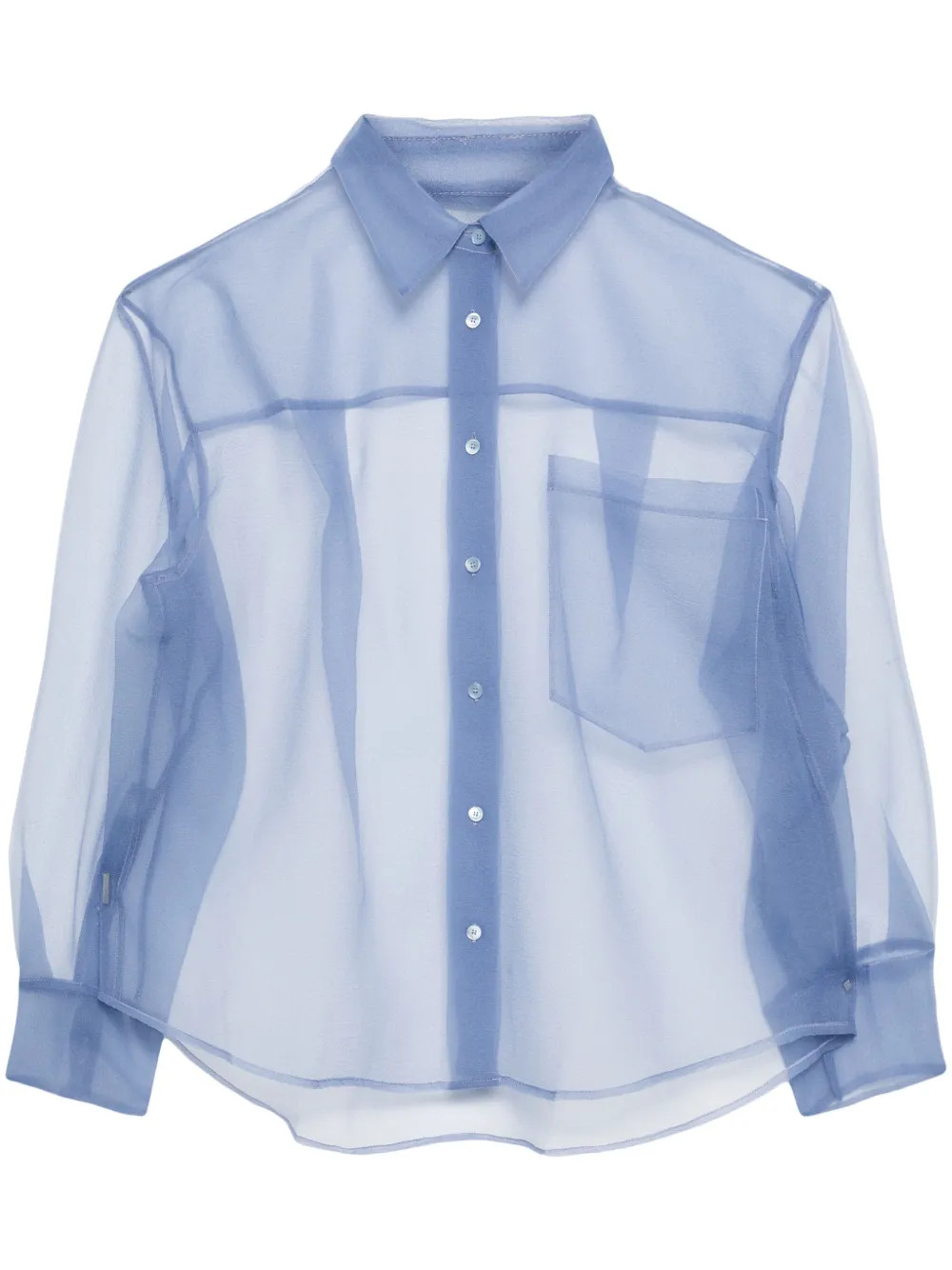 JNBY Oversized Sheer Shirt | Blue | FARFETCH | Farfetch Global