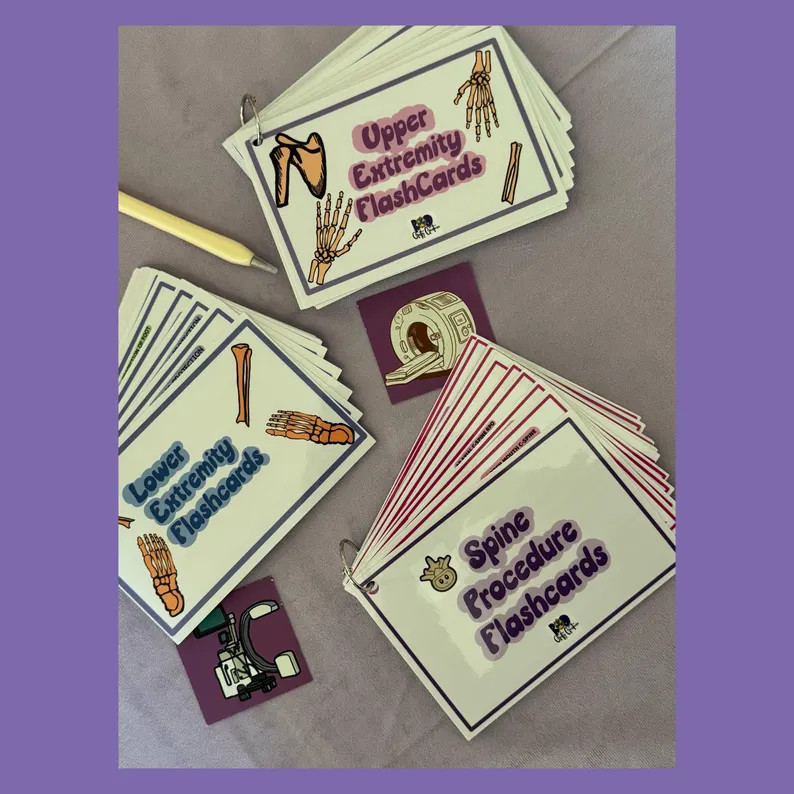 Radiologic Tech Flashcards - X-ray Tech Flashcards Set - Upper + Lower Extremities + Spine - Flas... | Etsy (US)