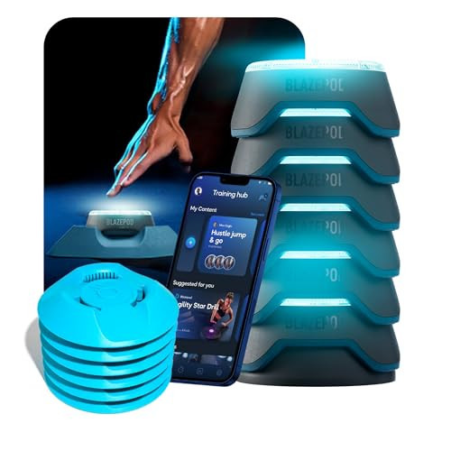 BlazePod Reaction Training Kit Smart Pods for Speed, Agility & Cognitive Drills - Trainer Bundle- App Access Included (6 Pods + 6 X Pod Bases) | Amazon (US)