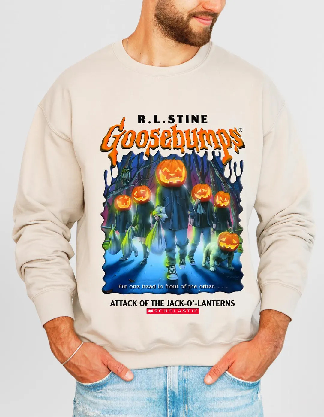 Goosebumps T Shirt, Attack of the Jack O Lanterns Sweatshirt, Fall Halloween Shirt , Autumn Tee, ... | Etsy (US)