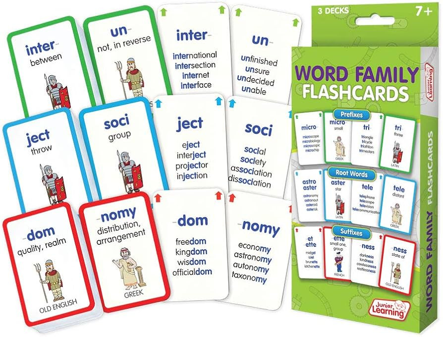 Junior Learning JL216 Word Family Flashcards Medium | Amazon (US)