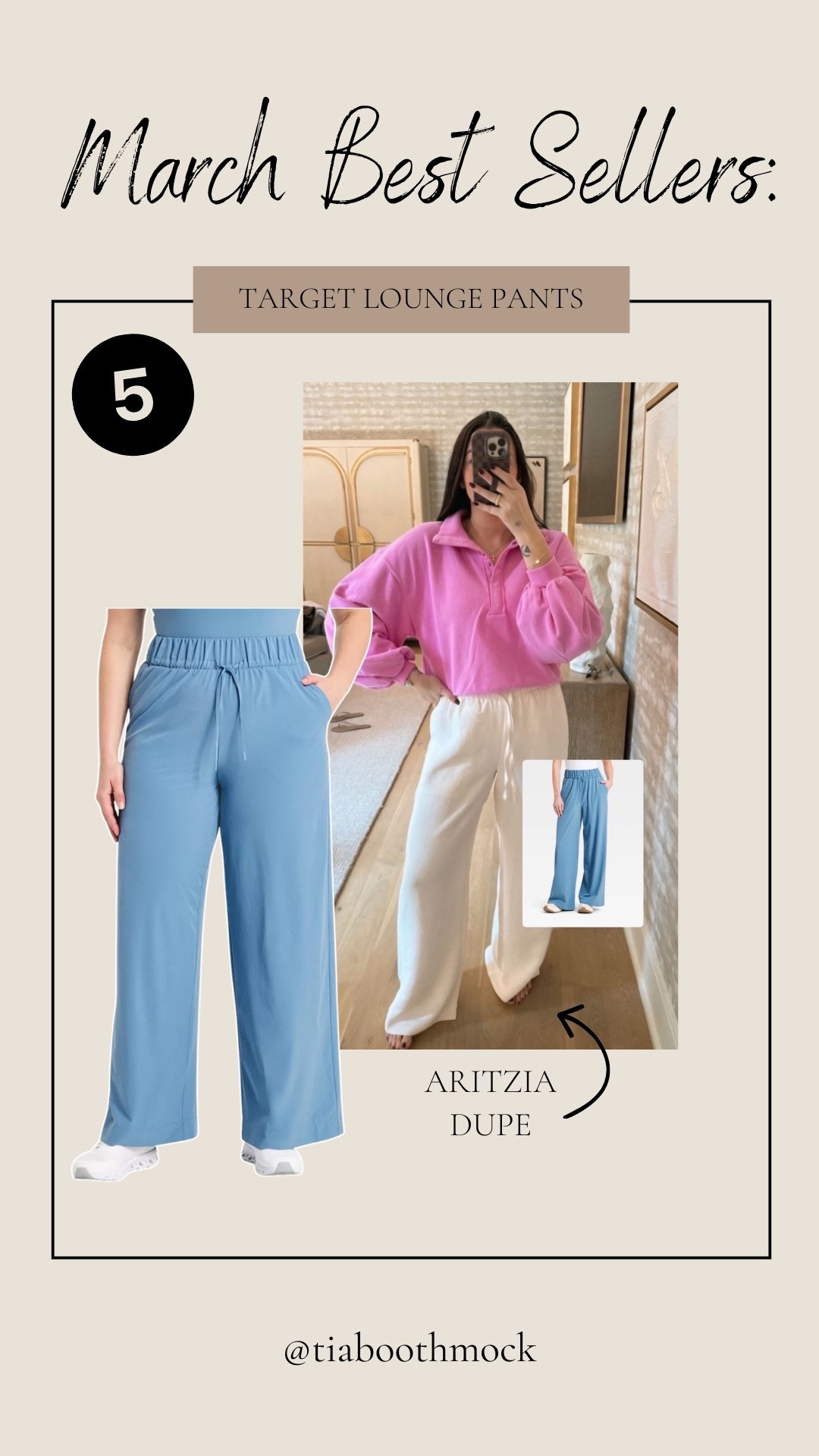 These @Target lounge pants are so similar to my fave Aritzia pants! Love that the waistbands are so similar. 

#LTKTall #LTKPetite #LTKootd