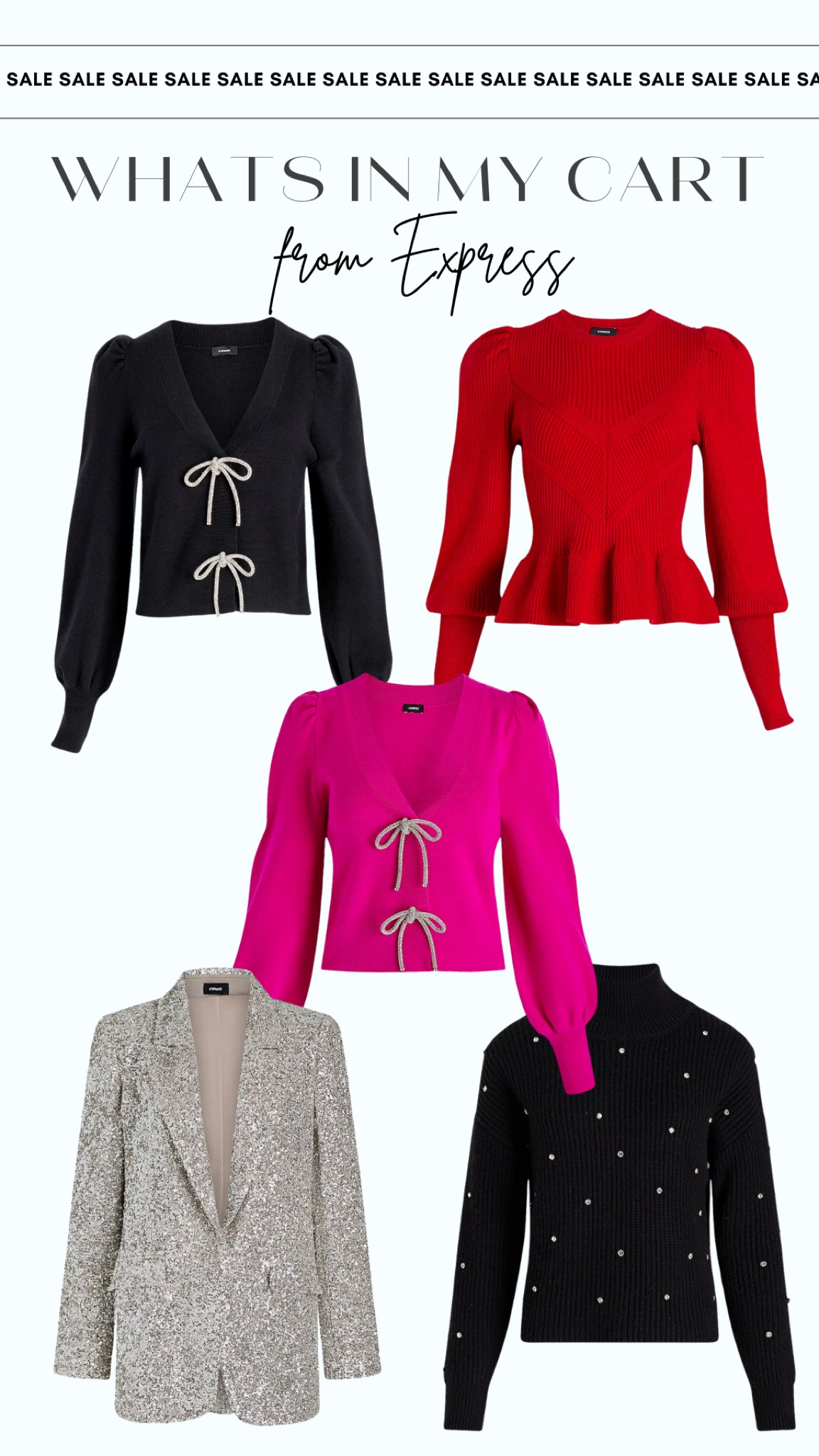 Express’s entire website is 40-60% off right now! Loving all of these tops for the holidays! 

#LTKfindsunder100 #LTKHolidaySale #LTKHoliday