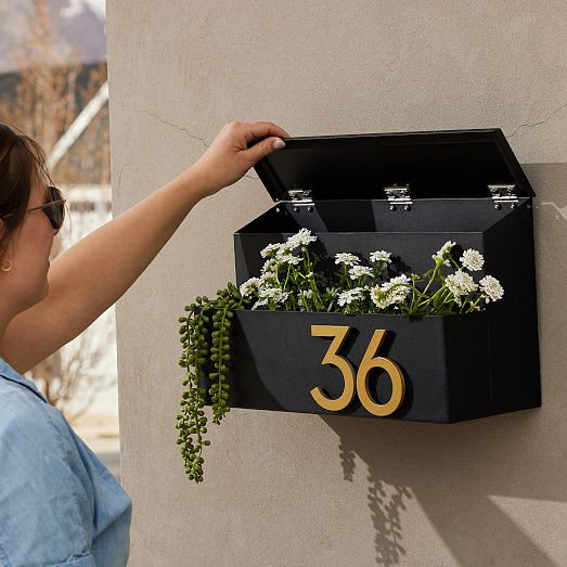 Post & Porch Garden Wall-Mounted Mailbox | West Elm (US)