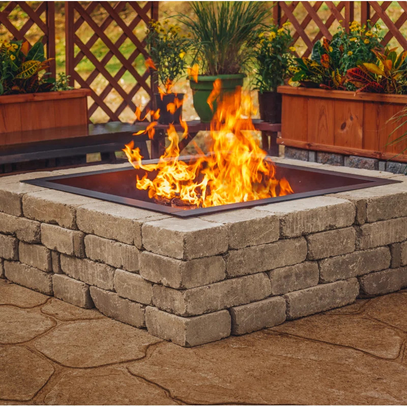 10" H x 41.5" W Steel Wood Burning Outdoor Fire Ring | Wayfair North America