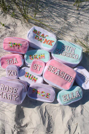 Terry Cloth Makeup Bag Collection | KenzKustomz