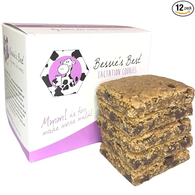 Bessie's Best Lactation Support Cookies - Soft PB Chocolate Chip Lactation Cookies, Lactation Sna... | Amazon (US)