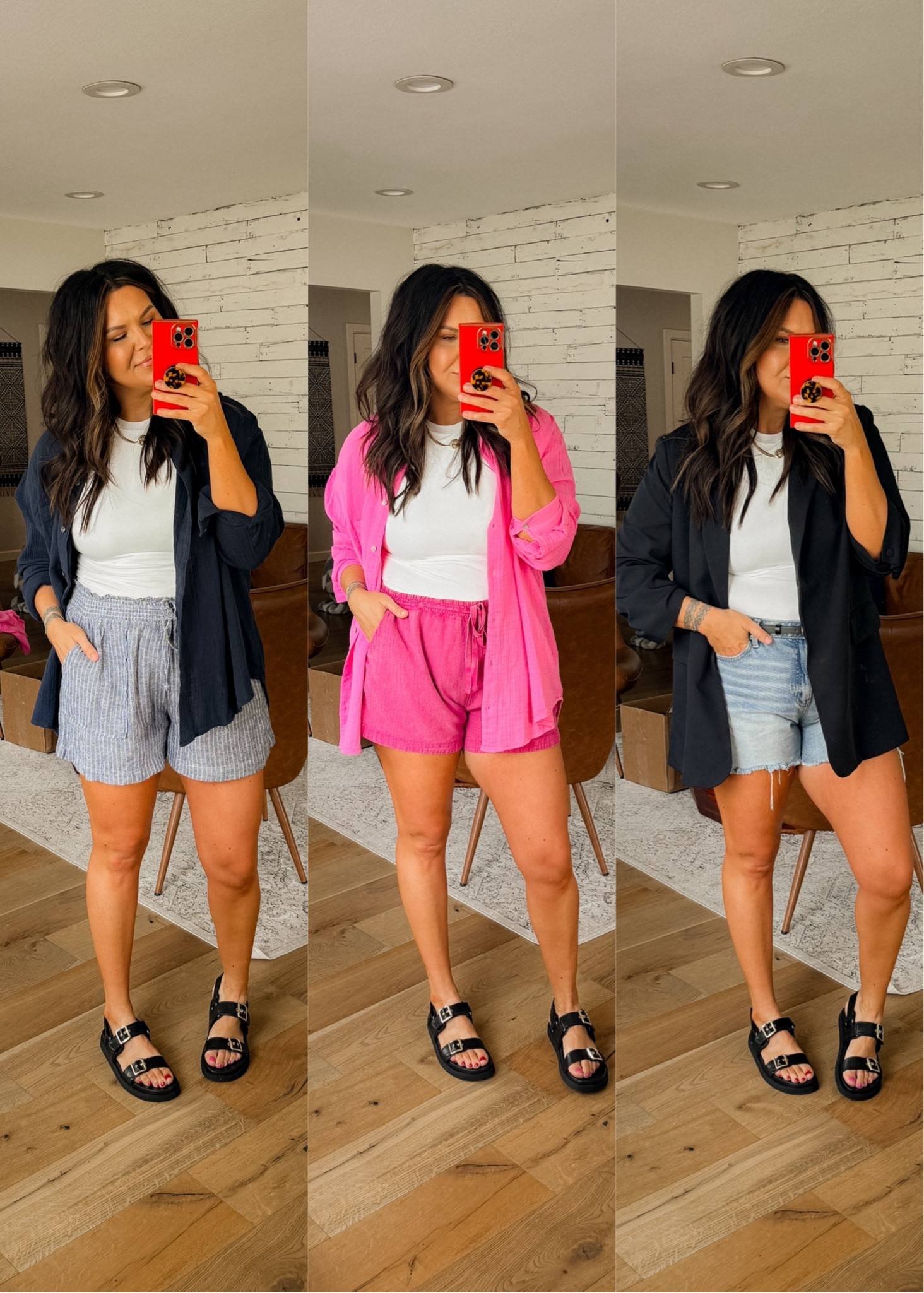 3 spring/summer @walmartfashion 
#walmartpartner #walmartfashion
Walmart outfits
Gauze button ups: XL
Gauze Shorts: Xl
Denim shorts: 14 (size up on for a looser fit)
Tee: XL
BLAZER: XXL
Sandals: TTS


#LTKstyletip #LTKmidsize #LTKfindsunder50