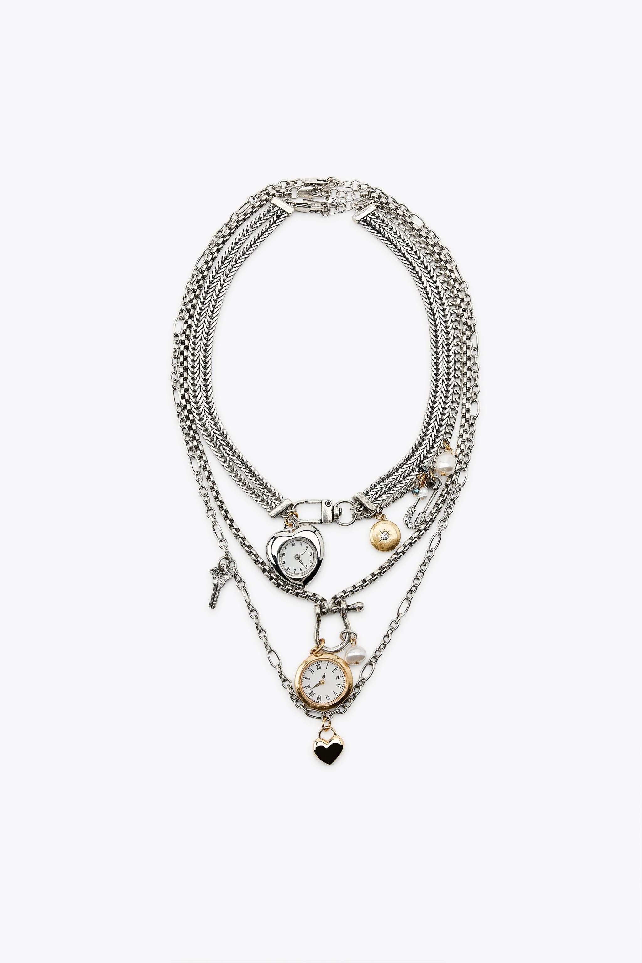 PACK OF 3 WATCH AND CHARM NECKLACES | Zara US