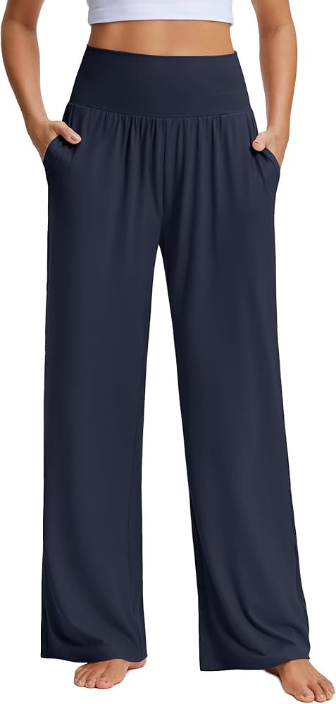 Stelle Wide Leg Yoga Pants for Women High Waisted Super Comfy Buttery Soft Lounge Pants with Pock... | Amazon (US)