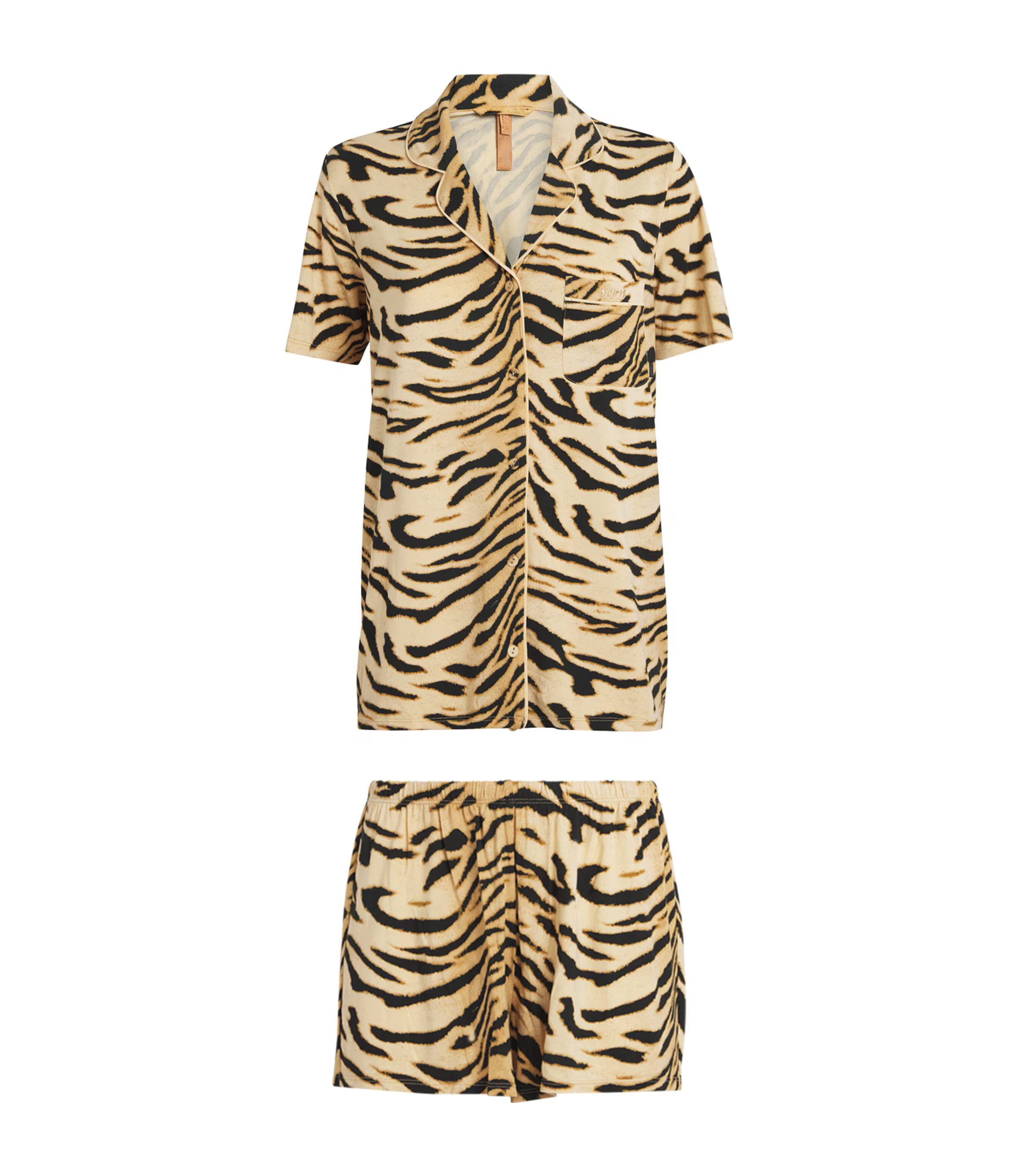 Skims Stretch-Modal Tiger Pyjamas | Harrods