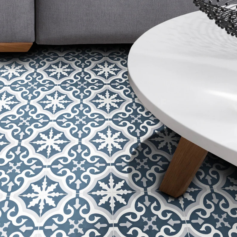 Moroccan Handmade Cement Tile. 8inch x 8 inch Floor & Wall | Etsy | Etsy (US)