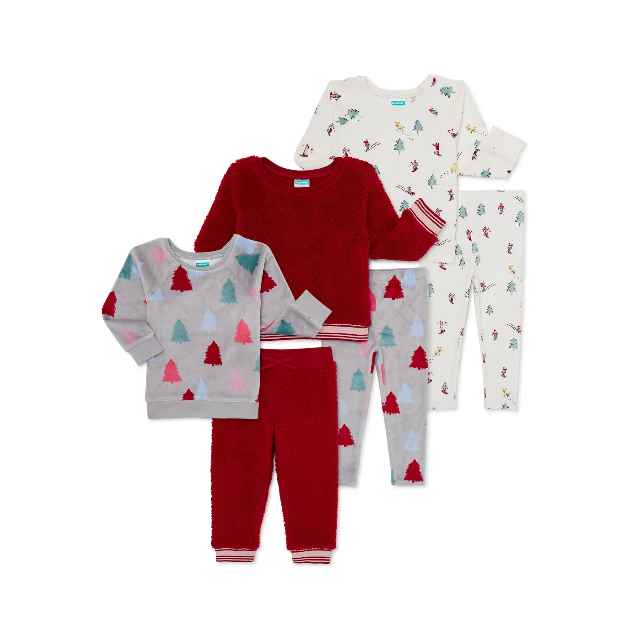 Garanimals Baby and Toddler Girls’ Mix and Match Outfits Kid Pack, 6-Piece, Sizes 12 Months-5T | Walmart (US)