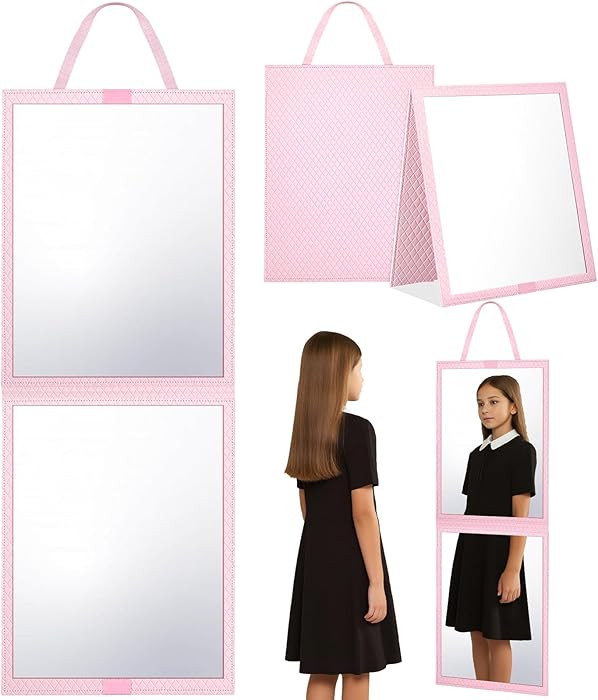 Foldable Travel Portable Full Length Mirror, Dance Bag Hanging Mirror, Full Body Mirror for Dance... | Amazon (CA)