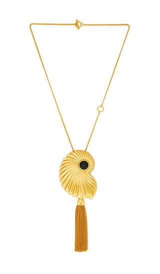 Julietta Aveline Necklace in Metallic Gold. | Revolve Clothing (Global)