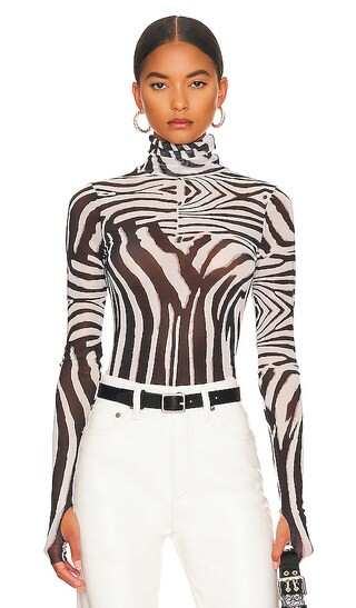 Zadie Top in Blanc Zebra | Revolve Clothing (Global)