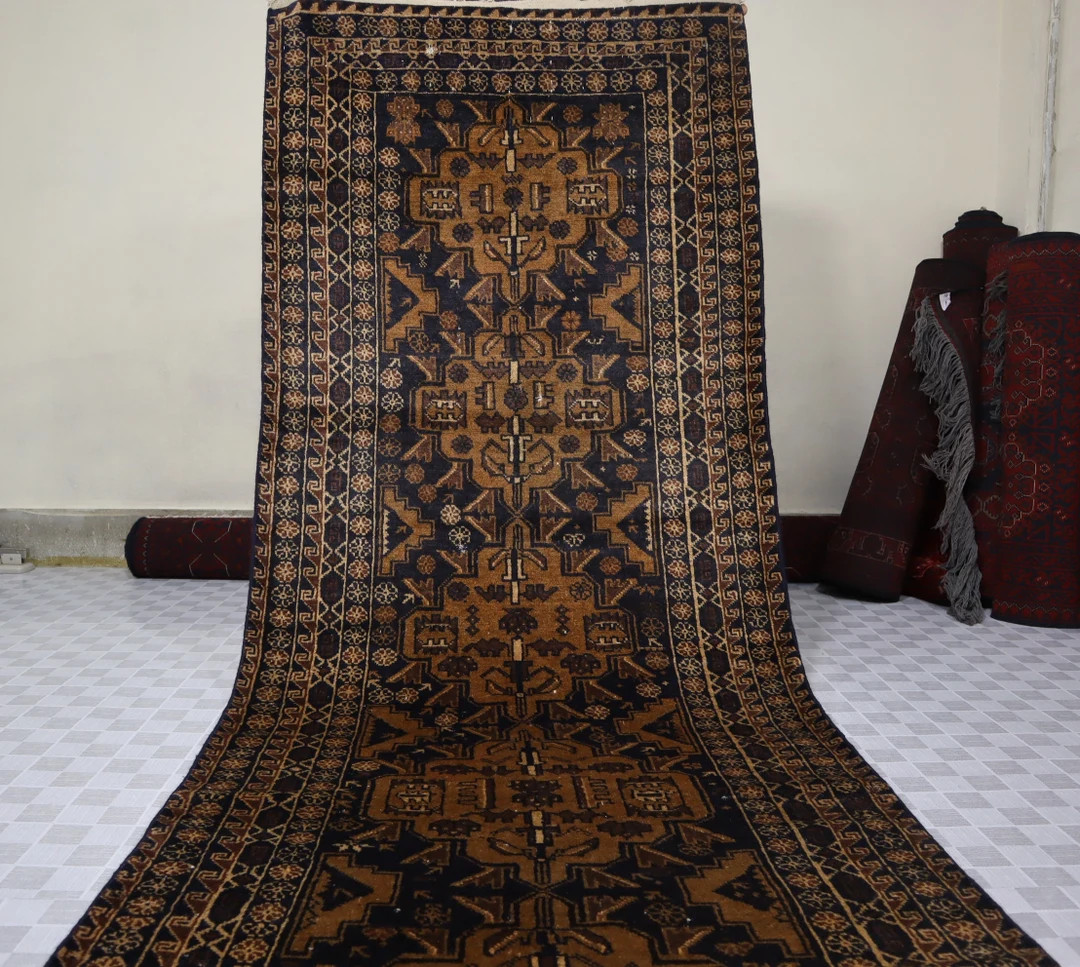 9x3 Antique Runner 8'8x3'1 Ft Handmade Afghan Runner - Etsy | Etsy (US)