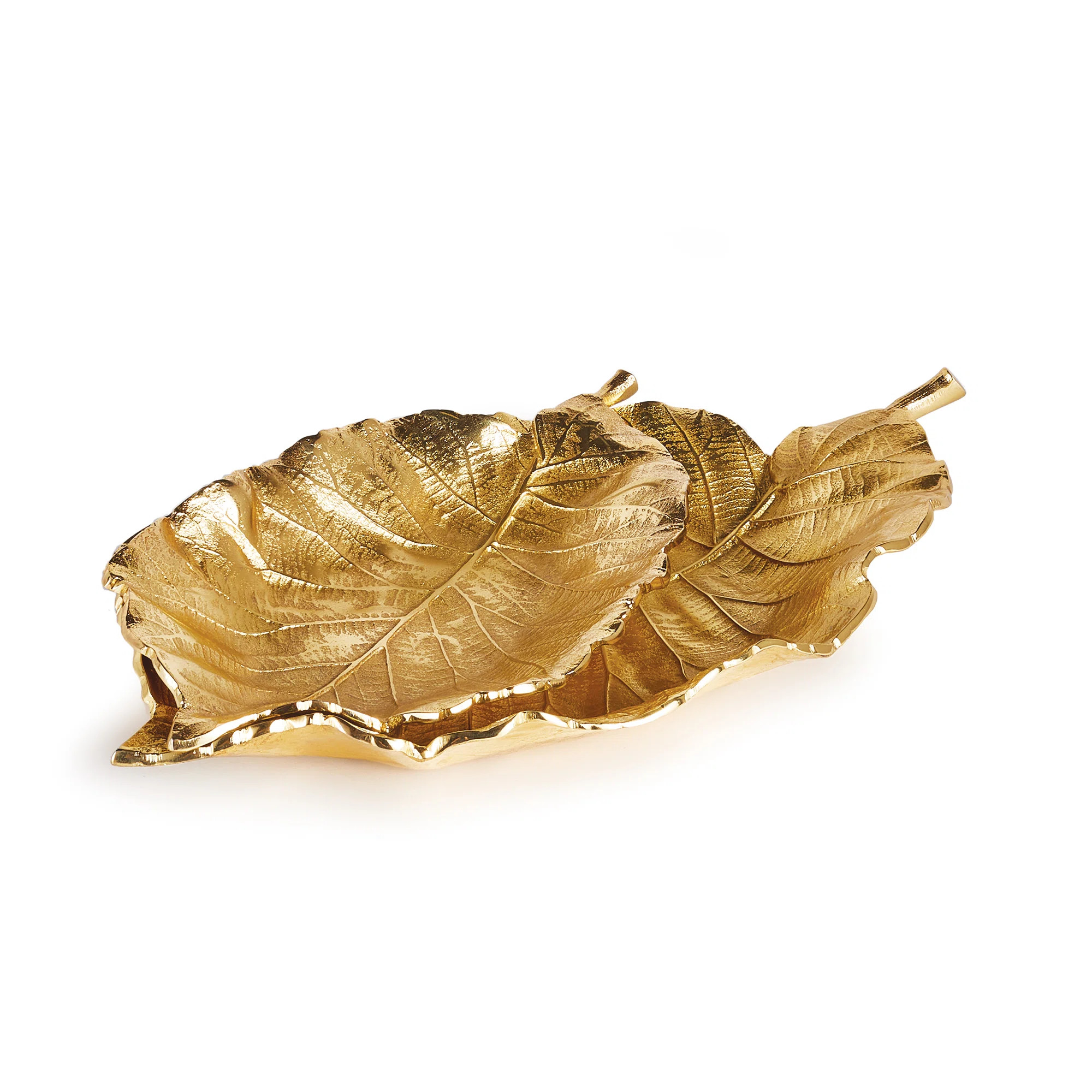 Callum Leaf 2 Piece Coffee Table Tray Set | Wayfair North America