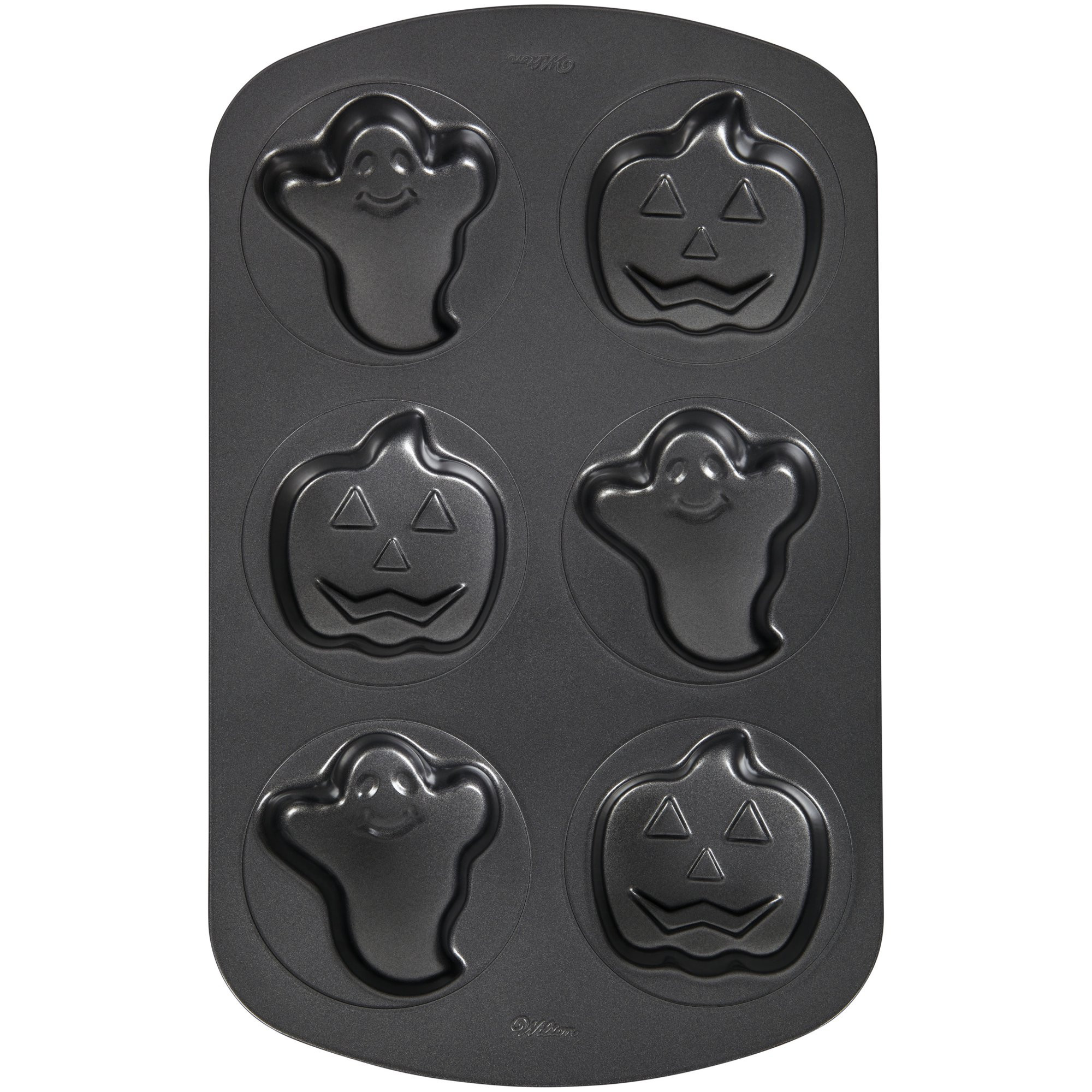 Wilton Halloween Ghost and Pumpkin Mini Cake Pan, 6-Cavity - Walmart.com | Walmart (US)