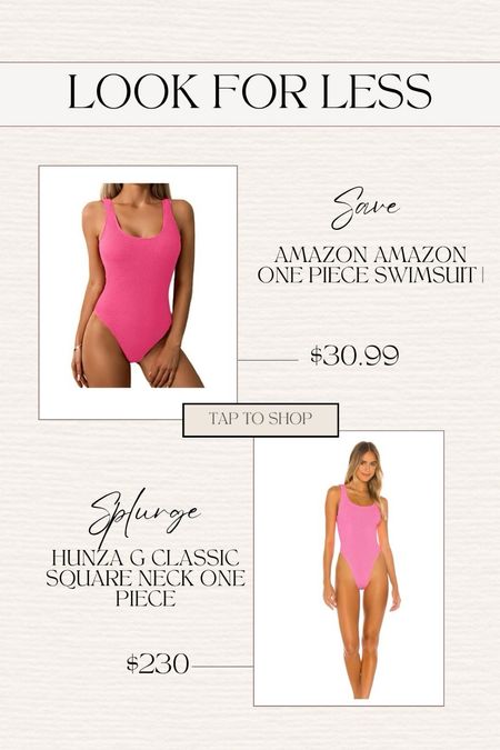 Look for Less | Hunza G swimsuit | Amazon swimsuit | one size fits all swimsuit | one piece swimsuit 

#LTKstyletip #LTKswim #LTKSeasonal