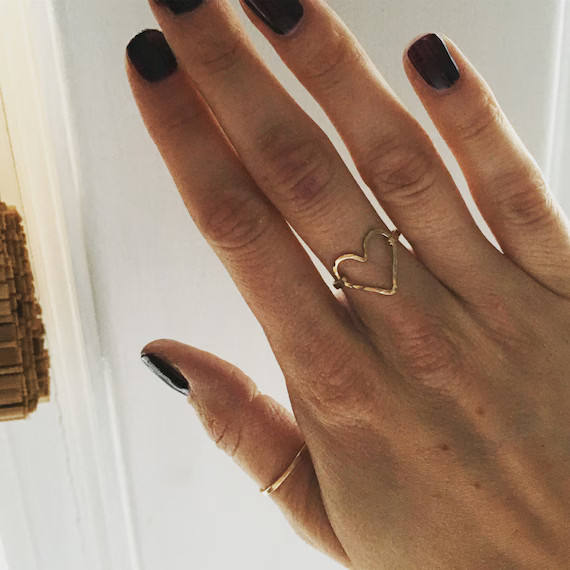 Open Heart Ring | Etsy (US)
