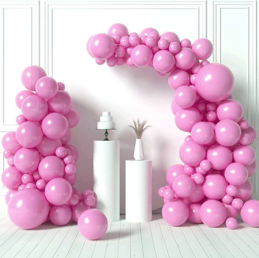 HOUSE OF PARTY Pink Balloon Garland - Baby Pink Balloons, 5/12/18 Inch Balloon Arch Pink for Grad... | Amazon (US)
