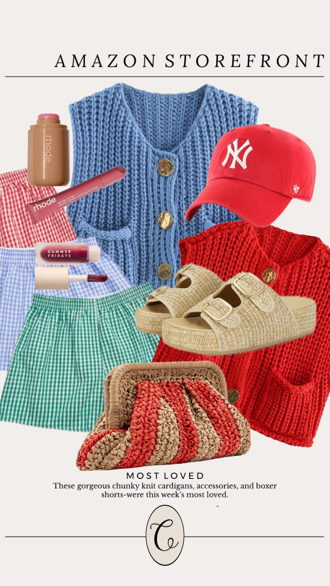 This weeks most loved 🥰 

#cardigan #clutch #cap #sandals #shorts makeup accessories Amazon

#LTKgrwm #LTKootd #LTKBeauty