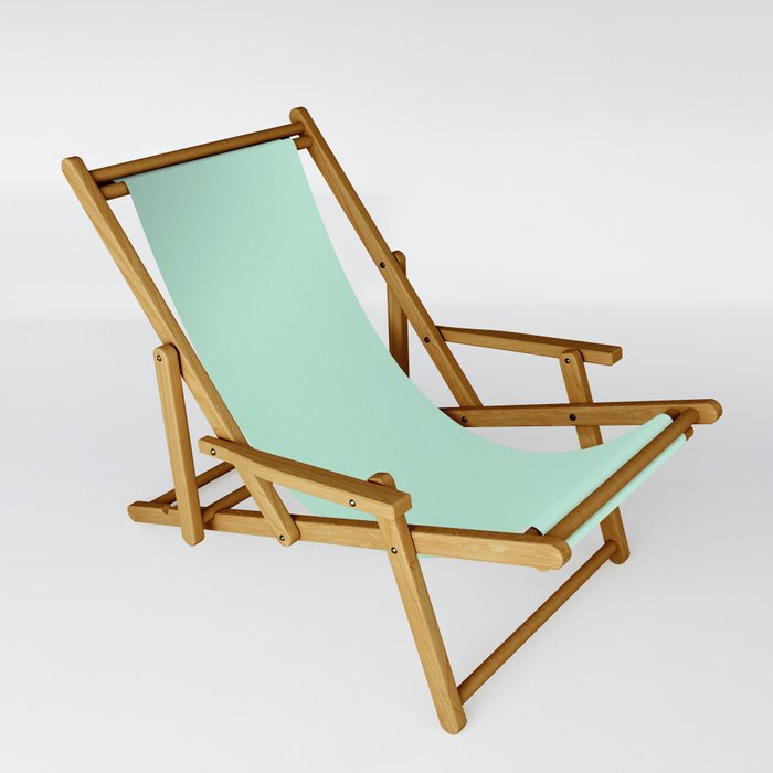 Mint Green Pastel Solid Color Block Spring Summer Sling Chair by Beautiful Homes | Society6