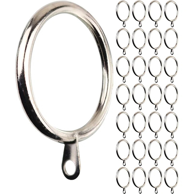 MERIVILLE 28 Pcs Gold 2-Inch Inner Diameter Metal Curtain Rings With Eyelets "& Reviews" | Wayfai... | Wayfair North America