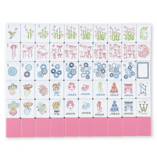Arrowbash 160 Pcs Mini Mahjong Tiles Set 1.2 Inch Tiles American Mahjong Game with 8 Different Patterns Mah Jong Block Set for Mahjongs Lovers | Amazon (US)