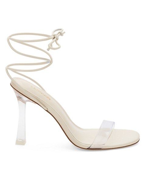 Larroudé Gloria Leather Wrap Sandals | Saks Fifth Avenue