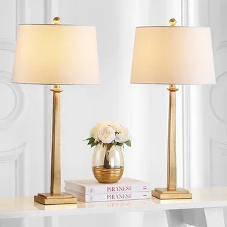 SAFAVIEH Lighting Andino Gold 32-inch Table Lamp (Set of 2) | Bed Bath & Beyond