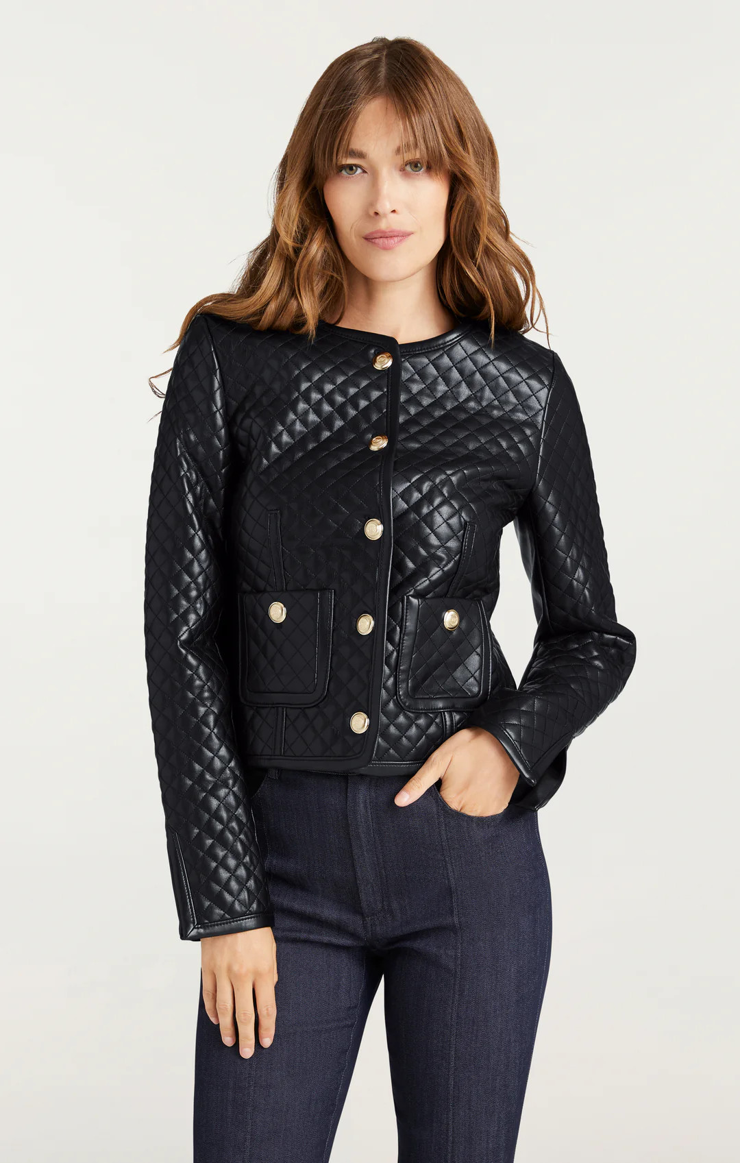 Vegan Leather Brooke Jacket | Cinq à Sept