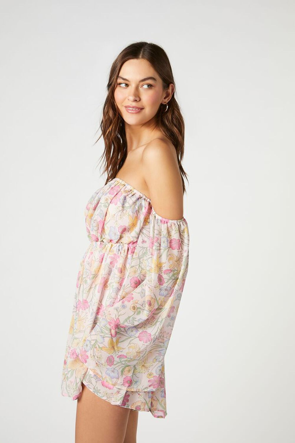 Chiffon Floral Print Mini Dress | Forever 21 (US)