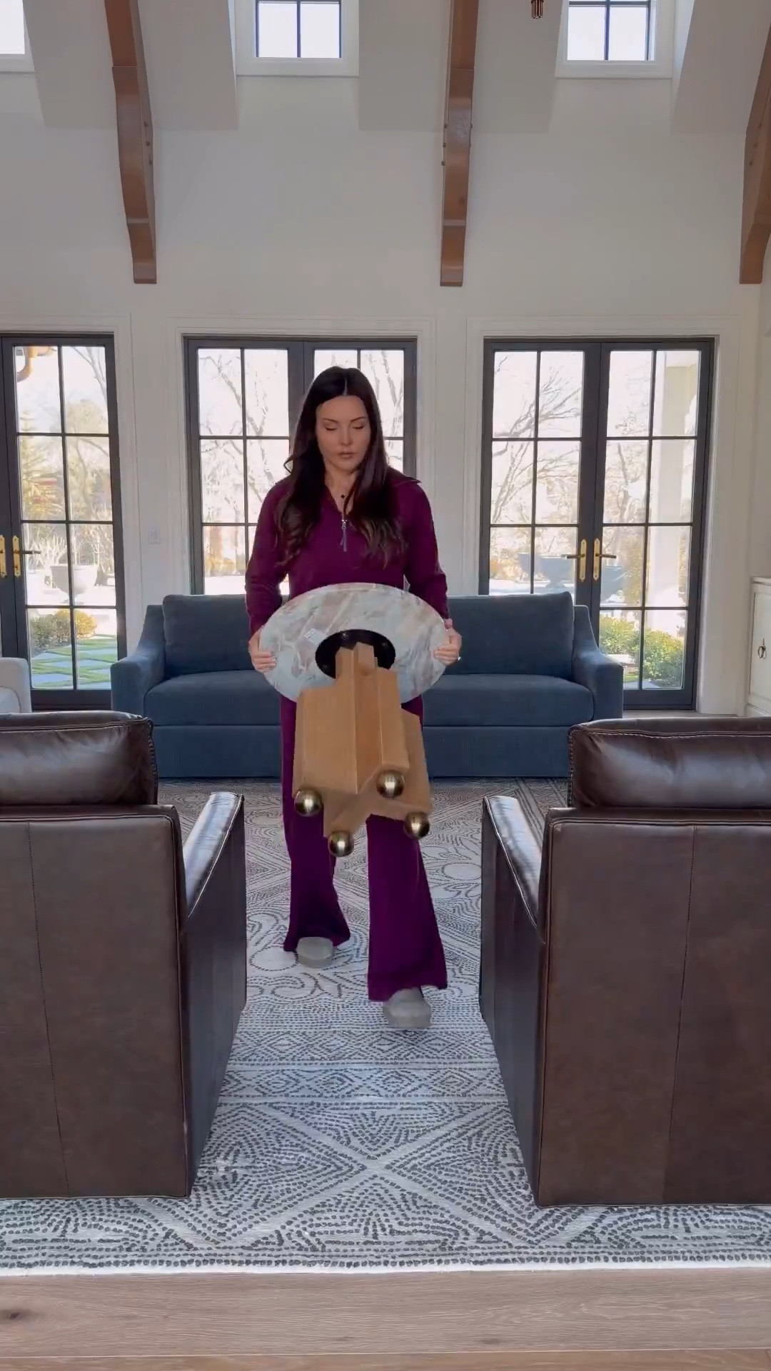 Winter living room refresh with romantic vibes . 
Wool batik rug
Swivel rocking leather chairs
Slate performance  chenille bench sofa
Parchment performance chenille bench sofa 
Best stick vacuum 
Burgundy lounge set I love to travel in. 
Blue and white affordable vase faux pink peony flowers 

#LTKHome #LTKSaleAlert