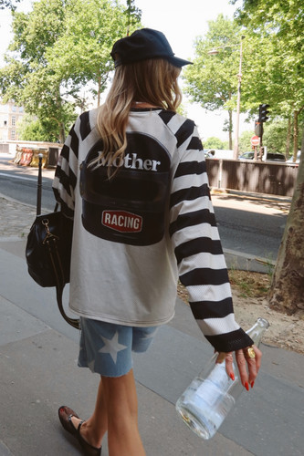 Mother Racing Striped Mesh | Happy Little Mother