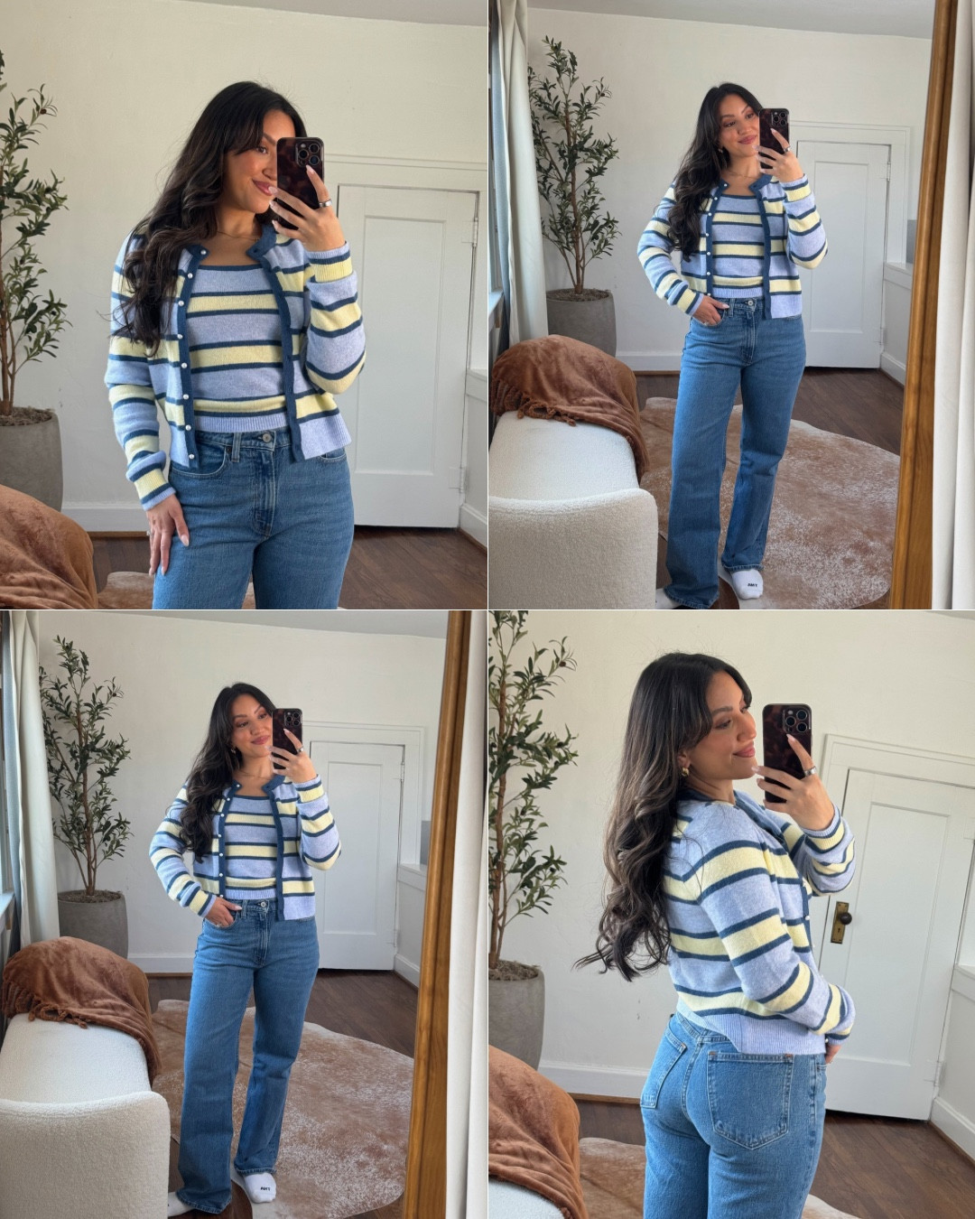 High rise 90s relaxed Jean- 27 short

Stack sale code “DENIMAF”
Small in striped tops

#LTKSaleAlert #LTKootd #LTKPetite