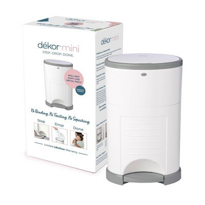 Dekor Mini Hands Free Diaper Pail - White | Target