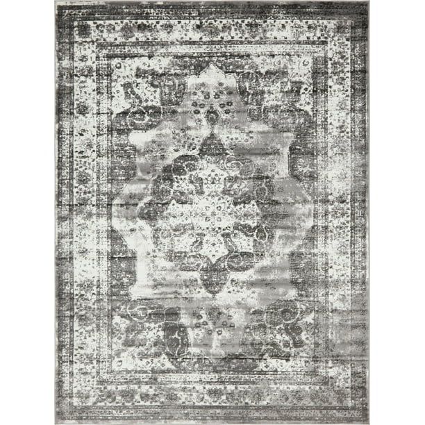 Unique Loom Salle Garnier Sofia Distressed Vintage Area Rug or Runner | Walmart (US)