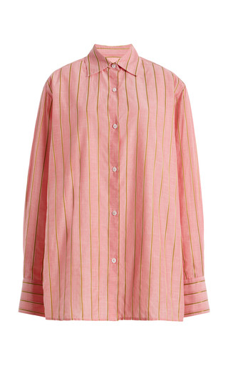 Stripe Boxy Long Sleeve Button Up | Moda Operandi (Global)
