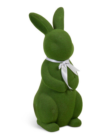 30in Flocked Moss Rabbit | TJ Maxx