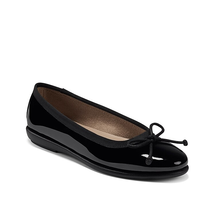 Aerosoles Homebet Ballet Flat | Women's | Tux Black Patent | Size 8.5 | Flats | DSW