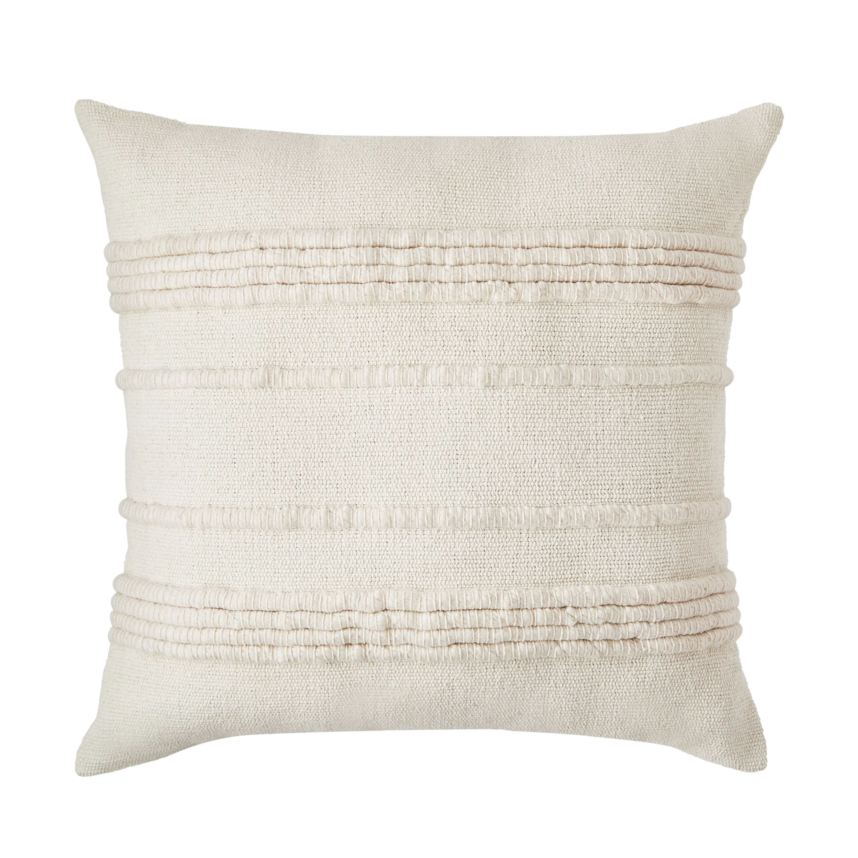 Better Homes & Gardens White Corded 20" x 20" Pillow by Dave & Jenny Marrs - Walmart.com | Walmart (US)