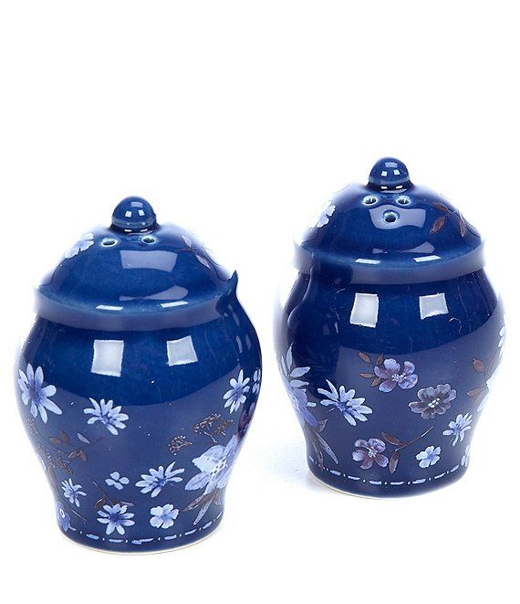 x Mrs. Southern Social Blue Floral Salt & Pepper Set | Dillards